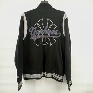 Yankees MLB New‎ York New Era Retro Varsity Jacket Men's L Full Zip Embroidered